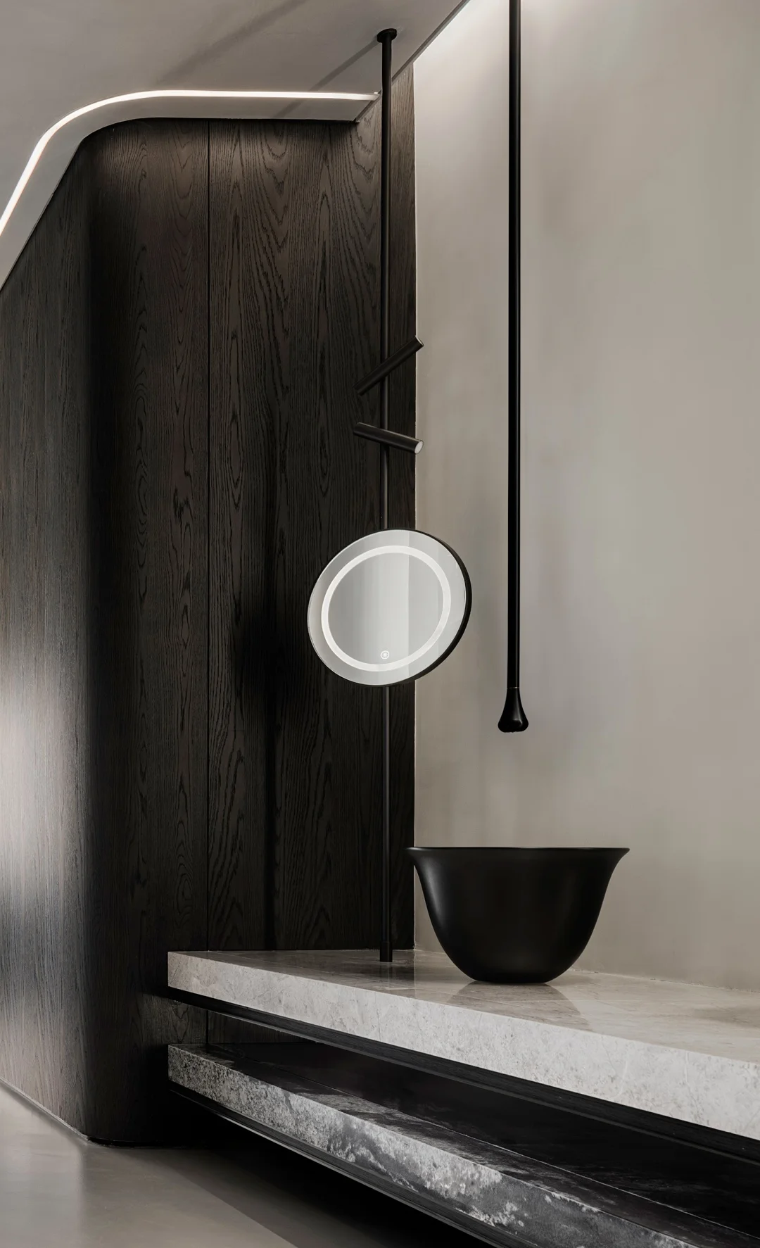 Apartment Villa Design Kitchen Cabinet Design Interior Design of High-Volume Villas Sofa Wine Cabinet Living Room - Image 15