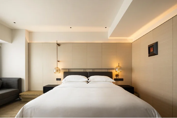 Modern Hotel Suite Furniture Hotel Design Suite King-Size Bed Suite King-Size Bed Suitcase Stand High-End Hotel Suite Furniture - Image 3