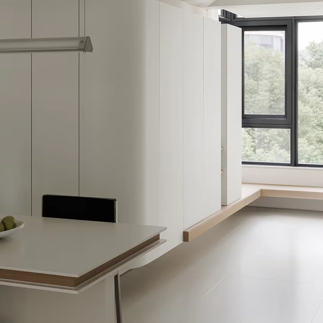 Wholesale Eco-Friendly Glossy White Modular Kitchen Island Cabinetry Complete Kitchen Set Furniture for House - Image 3