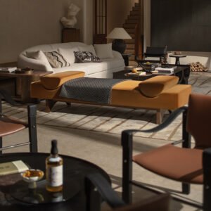 Modern One Stop Furniture Set for Living Room Sectional Velent Sofa Bed Chair Coffee Table Cloth Sponge Hotels Villas Apartments