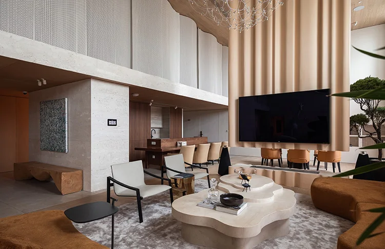 Modern High Quality Four-Seater Minimalist Style Yellow Genuine Leather Living Room Sofa Set for Villa Apartment - Image 8