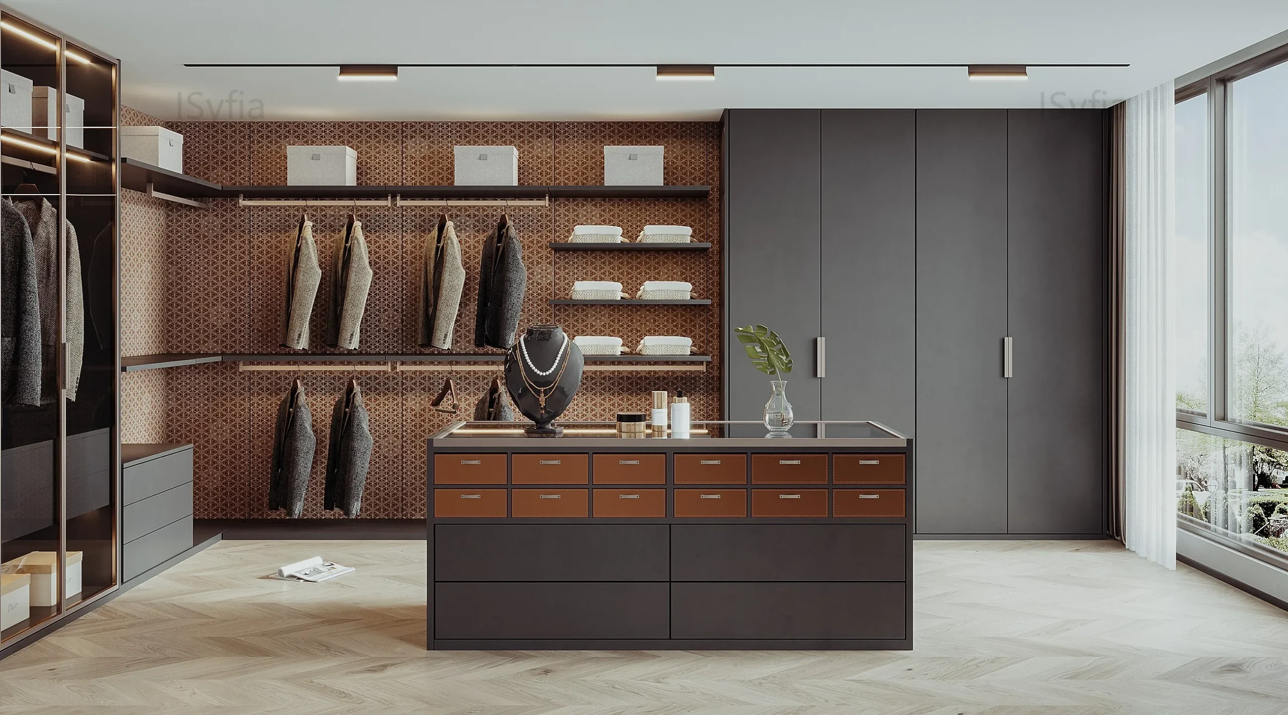 Open Wardrobe Closet Portable Custom Bedroom Furniture Melamine Wood Style for Home or Apartment Use - Image 4