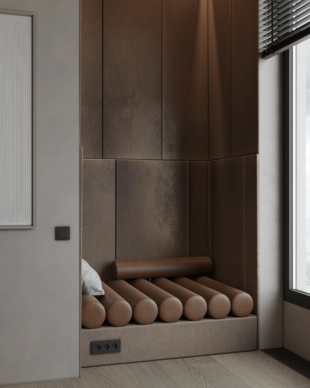 Modern Hotel Bedroom Furniture Set with Comfortable Bed Nightstands Wardrobe and Elegant Design - Image 11