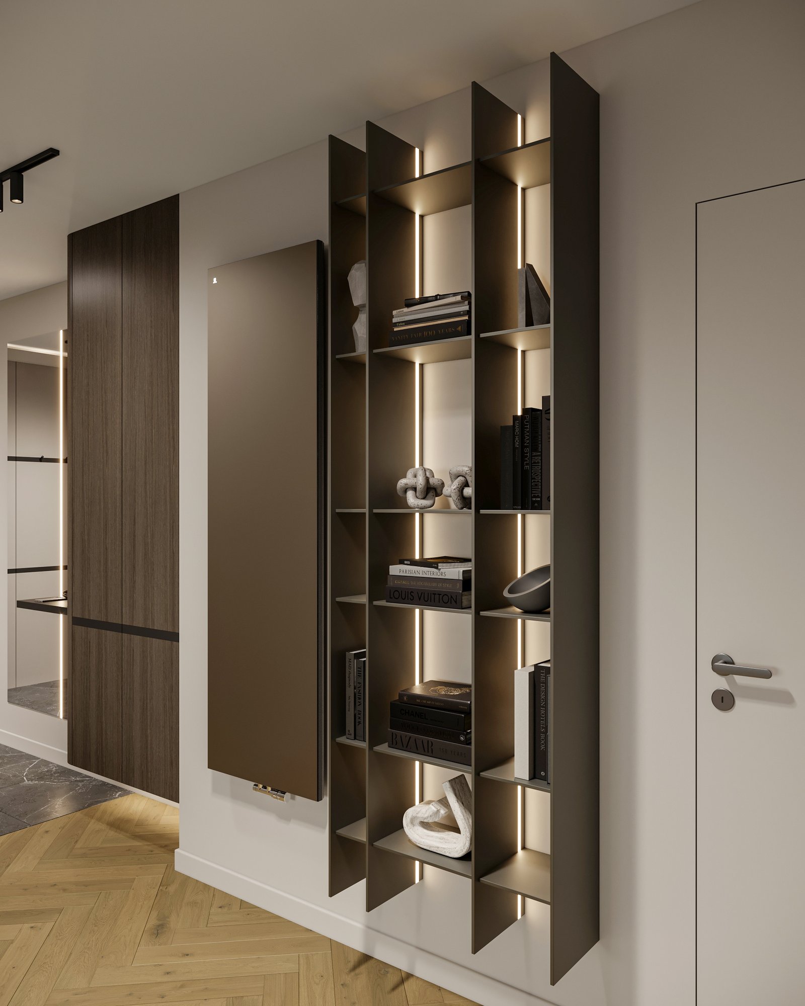 Apartment Villa Design Kitchen Cabinet Design Interior Design of High-Volume Villas Sofa Wine Cabinet Living Room - Image 3