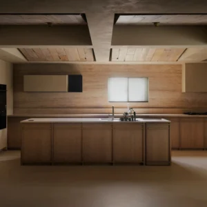 Custom Modern High Quality Solid Wood Kitchen Cabinets Set Classic Plywood Door for Home Use