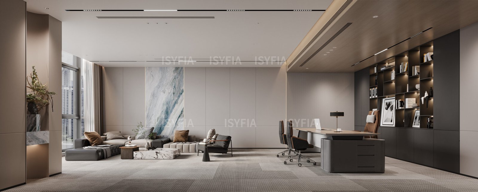 Modern Matt Finish Wooden Office Desk Cubicle Partition Workstation Storage Office Furniture Whole Project - Image 13