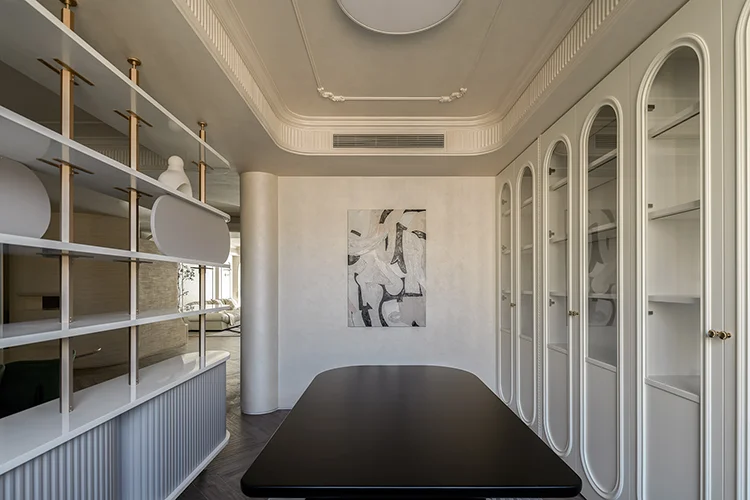 Modern Solid Wood Kitchen Cabinet Set Painted Door Panel Surface Treatment for Island Furniture Apartments Villas Includes Hinge - Image 9