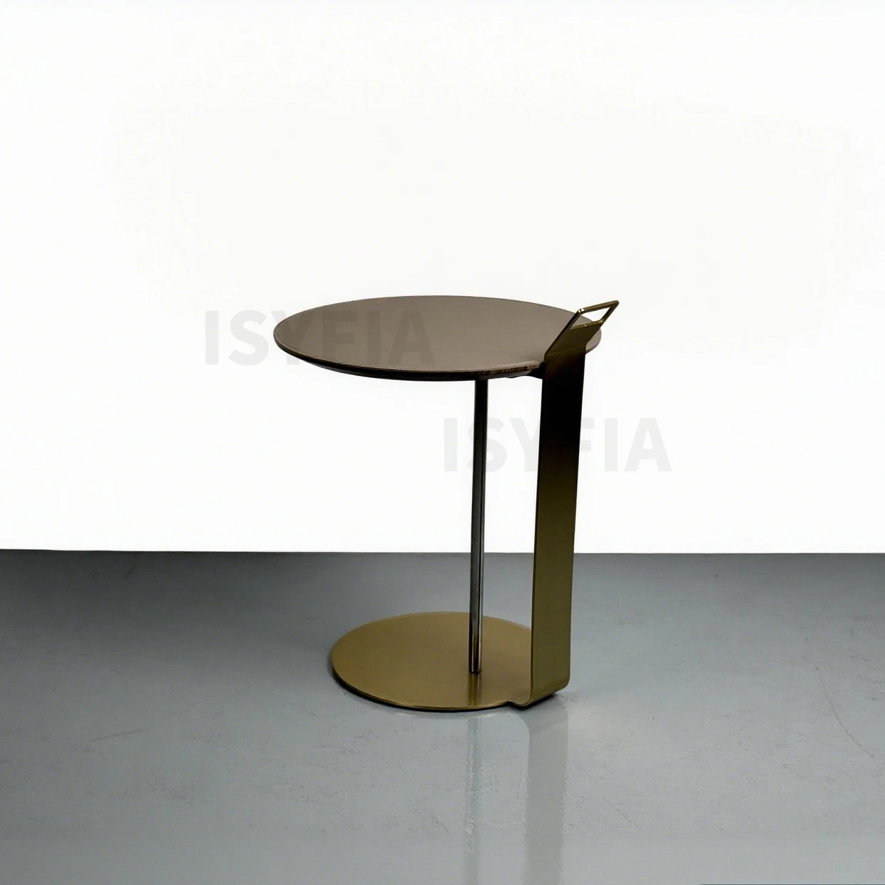 Outdoor and Indoor Metal Carbon Steel Side Coffee Table Round Panel Leather Metal Leg for Home Furniture - Image 6