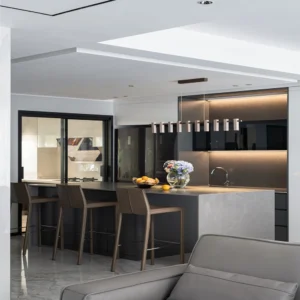 Marble Cabinets Furniture Glass Display under Light Steel Storage System Arched Office Cabinet for Kitchen Use