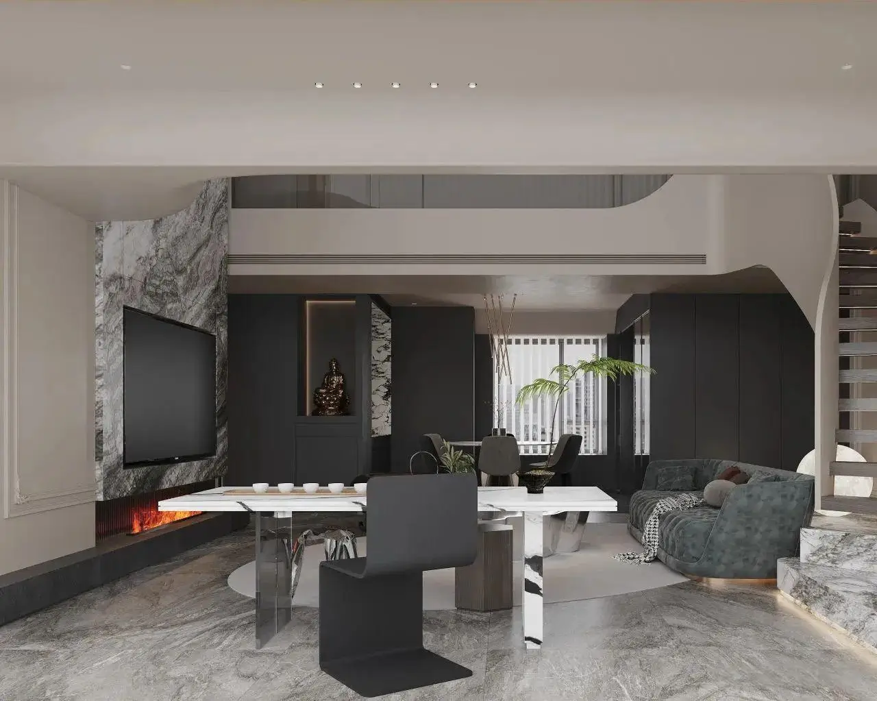 Kitchen Cabinets Dark Minimalist Style and Modern Style Customized Cabinetry One-Stop Turnkey Service Laundry Room Dining Room - Image 10