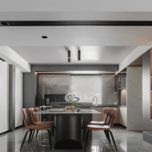 French Lift-Up Wood Kitchen Cabinet Stainless Modular Cabinets on Sale Wood Material