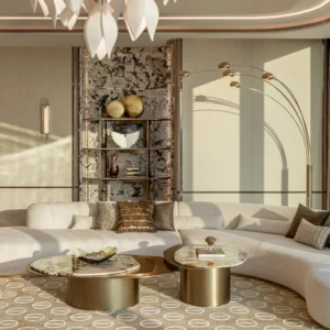 Luxury Modern Interior Design Living Room Furniture Sets One-Stop Solution for Villa or Apartment