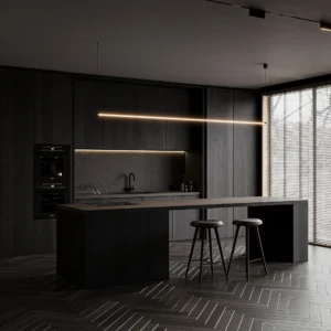 Kitchen Cabinet One Stop Turnkey Modern Design  for Villa Base Cabinet Wall Cabinet Upper Cabinet Tall Cabinet Pantry Cabinet