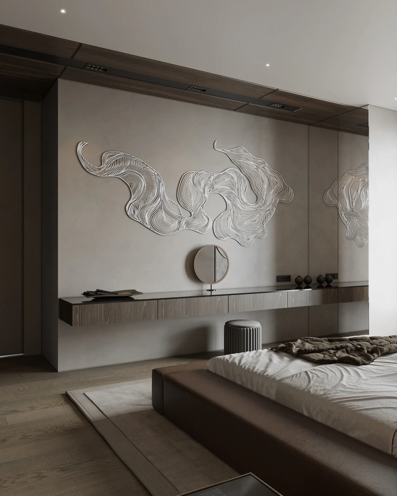 Modern Hotel Bedroom Furniture Set with Comfortable Bed Nightstands Wardrobe and Elegant Design - Image 14