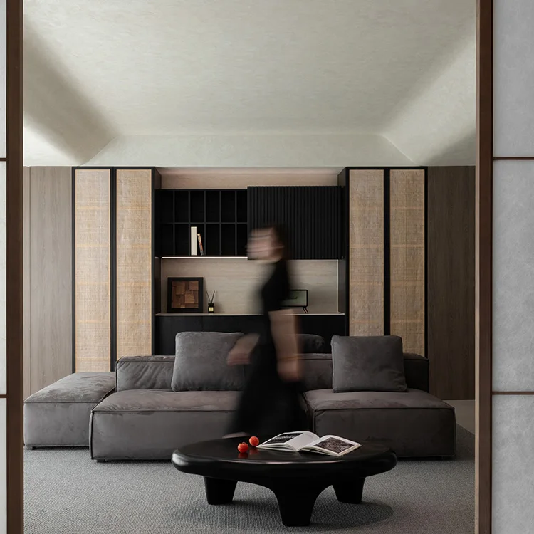 Modern Glossy Minimalism Solid Wood Kitchen Cabinet Home Improvement Panel Cupboard Design for Villa Apartment Dining Room Sets - Image 12