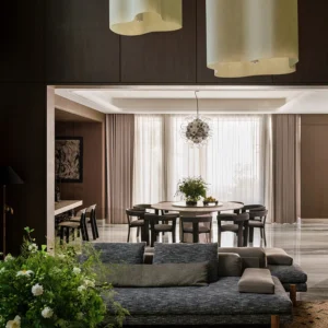 Modern One-Stop Furniture Set for Living Rooms in Hotels, Villas, and Apartments: Sectional Velvet Sofa Bed Chair Coffee Table