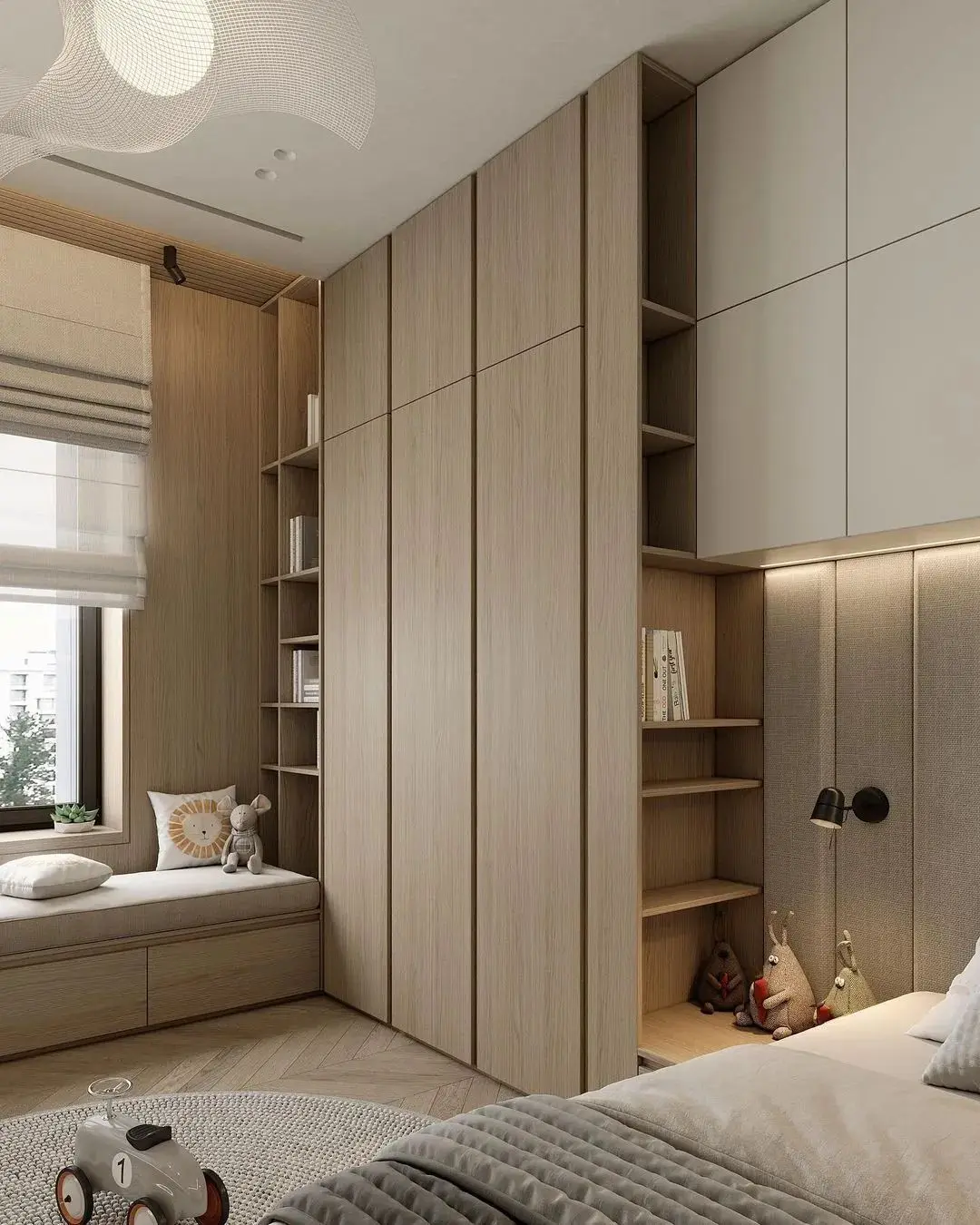 Custom-Made Modern Office Book Cases Study Room Open Bookshelf Open Bookcase Office Desk Household Desk Villa Office Furniture - Image 4