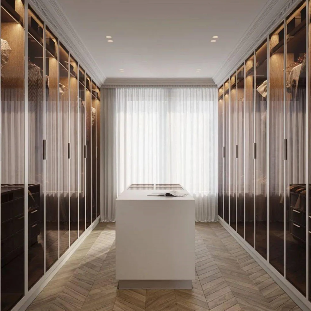 Latest Bedroom Furniture Designs Clothes Closet with Accessories Wardrobe Collection 3D Interior Design Villa - Image 5