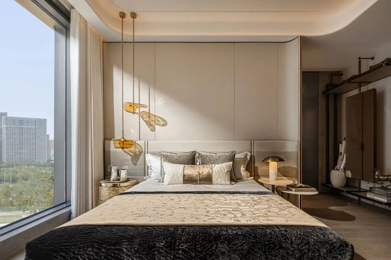 Luxury Apartment Villa Design One Stop Turnkey Solution Interior Design High-End Villa High-End Custom Bed Custom Metal Screen - Image 3