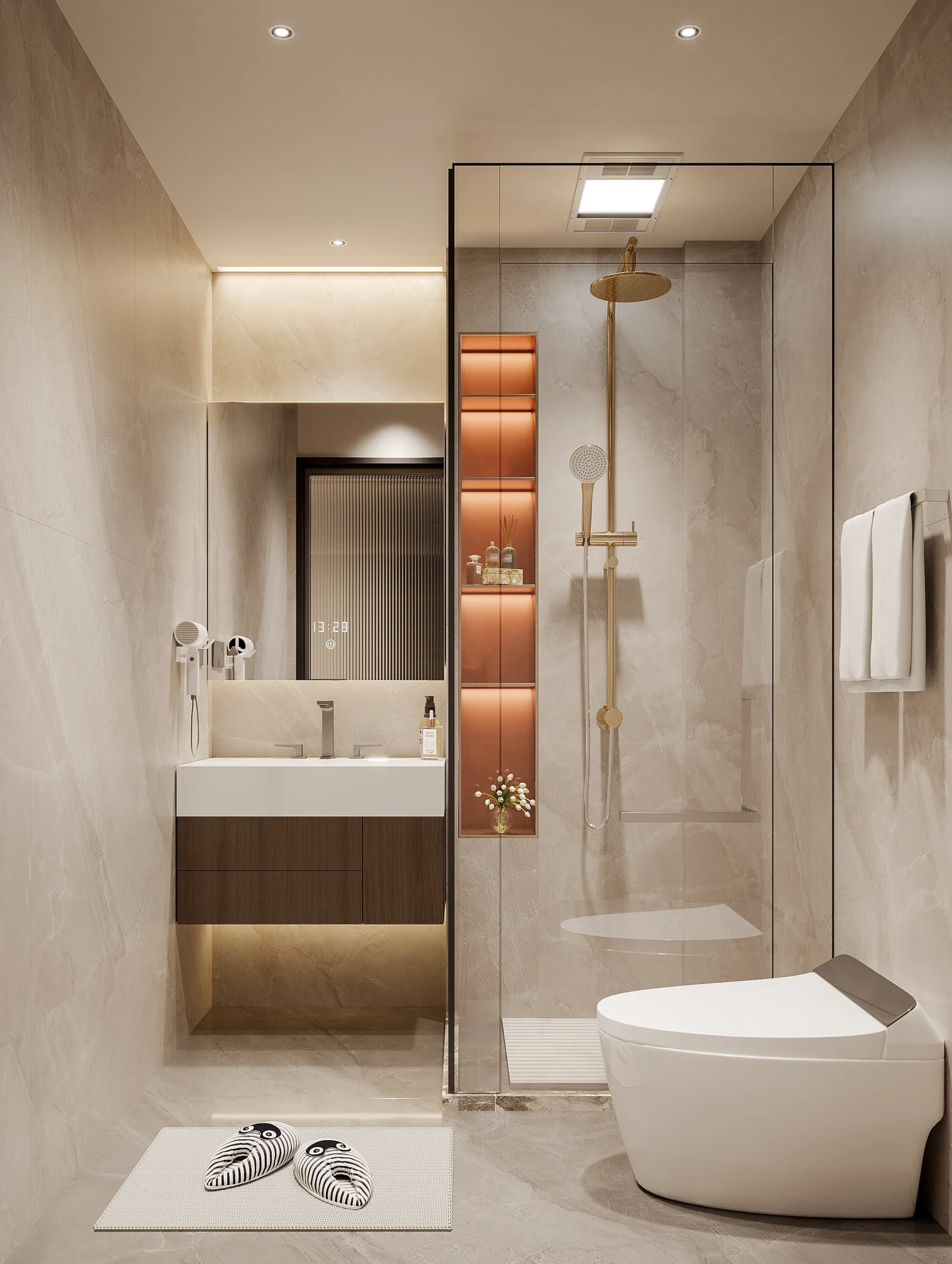 Villa Custom Designed Modern Kitchen Cabinets Open-Concept Hotel Walk in Closet Wardrobe Vanity Bathroom Open Garment Rack Area - Image 2