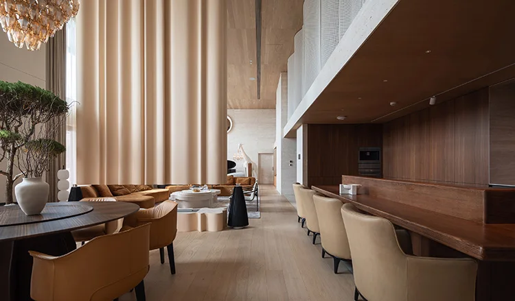 Custom Modern Luxury Kitchen Cabinet Solid Wood MDF PVC Door Finish Wood Grain Sink Islands Cabinet Apartment - Image 13