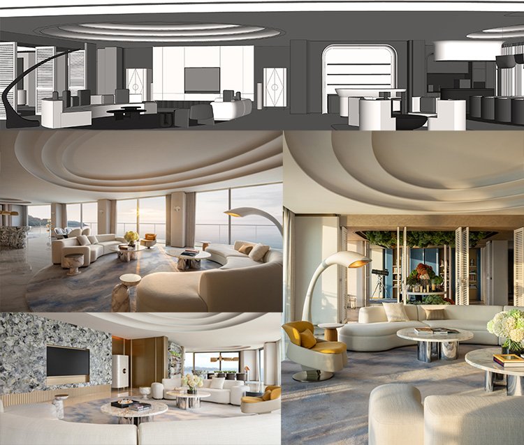 Hotel Furniture Hotel Suit Modern One-Stop Solution for Living Room Furniture Sofa Set for Home Villa Apartment Hotel Use - Image 10