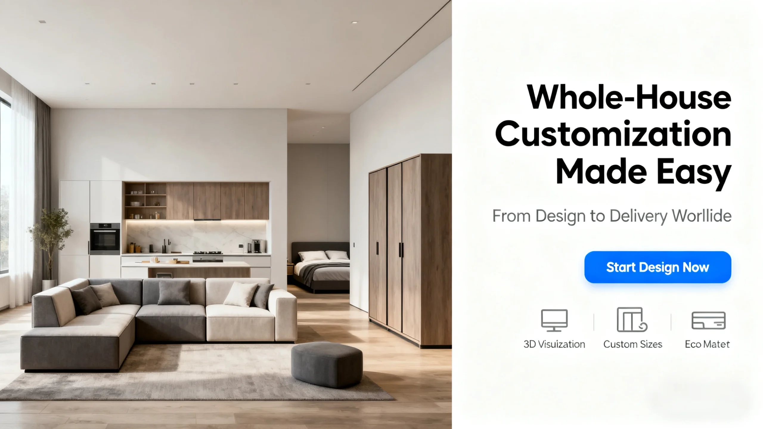 Custom Melamine Board Kitchen Cabinets Luxury Modern Cupboards for Villa Apartment Renovation - Image 14