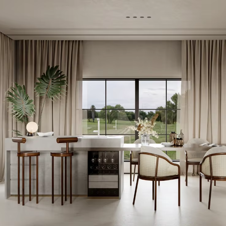 Kitchen Cabinets Kitchen Islands Wabi-Sabi Minimalist and Modern Style Customized Cabinetry One-Stop Turnkey Service