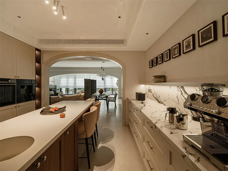 Solid Wood Home Furniture Full Design Kitchen Cupboard Set Islands Cabinet for Villa Apartment - Image 5