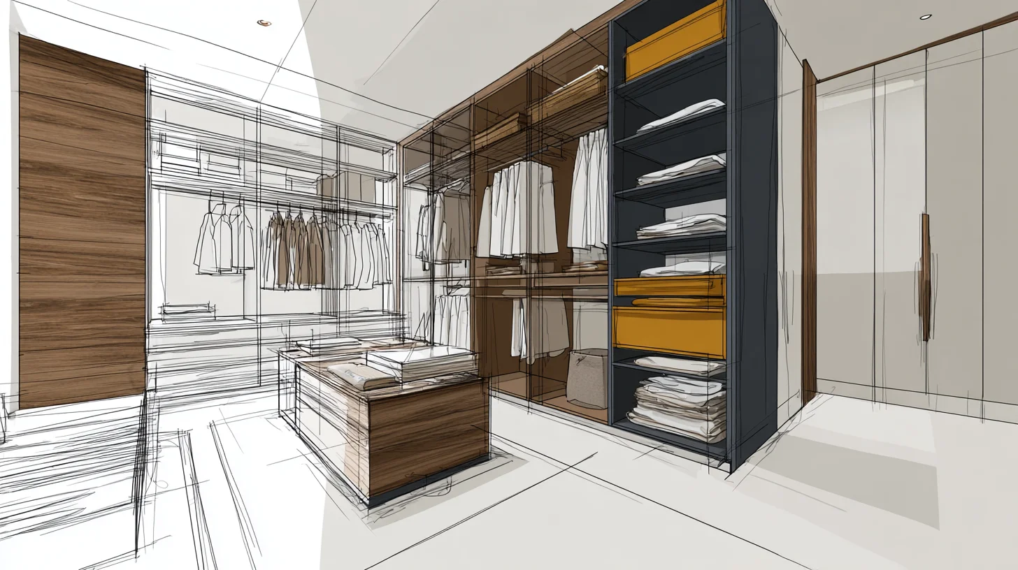 Open Wardrobe Closet Portable Custom Bedroom Furniture Melamine Wood Style for Home or Apartment Use - Image 8