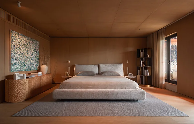 Modern High Quality Four-Seater Minimalist Style Yellow Genuine Leather Living Room Sofa Set for Villa Apartment - Image 14