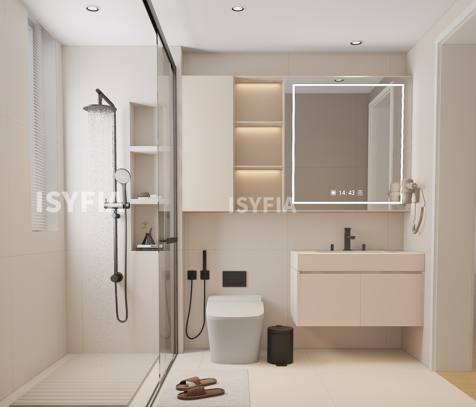 Minimalist Bathroom Cabinetry One-Stop Customizable Furniture Solutions Enhance Your Apartment or Villa - Image 8