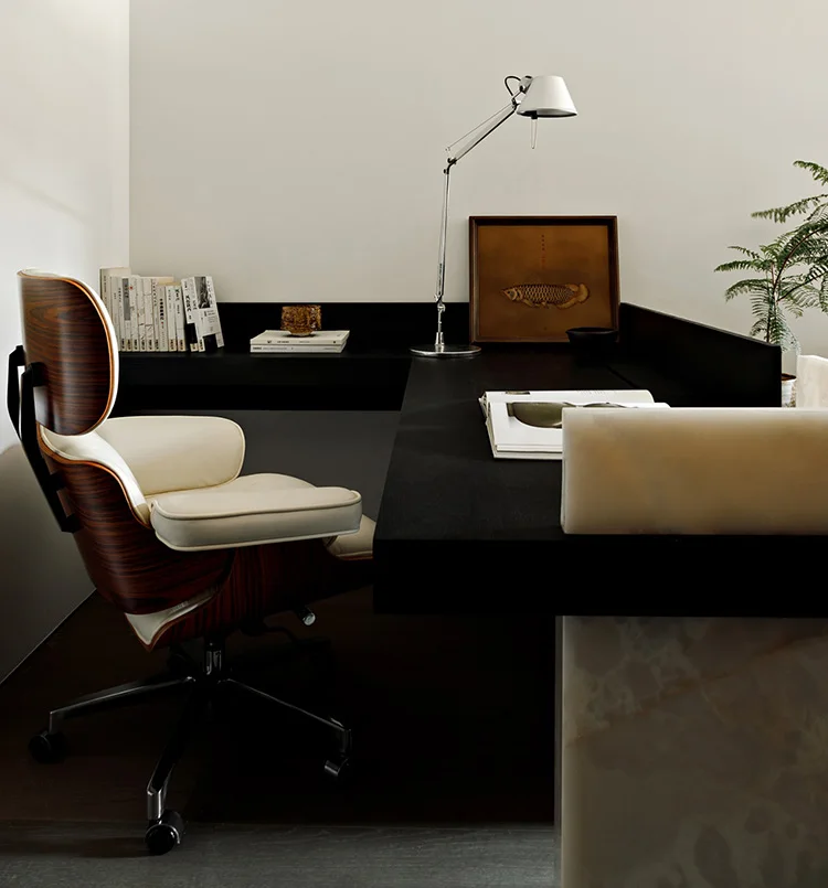 Modern Mminimalism Design Brown Acrylic Kitchen Wall Cabinet Two Tone Texture Wood Grain Complete Set Apartment Villa - Image 13