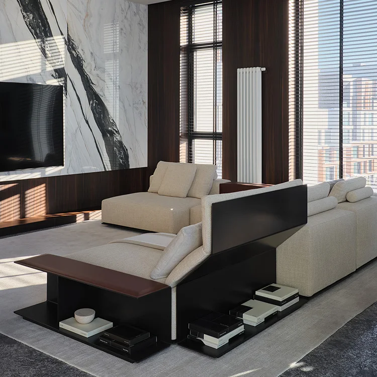 Villa Vanity Modern Design Marble Bathroom Vanity Set Durable Wood Wall Mount Mirror for Hotels Restrooms Apartments Vanity - Image 4