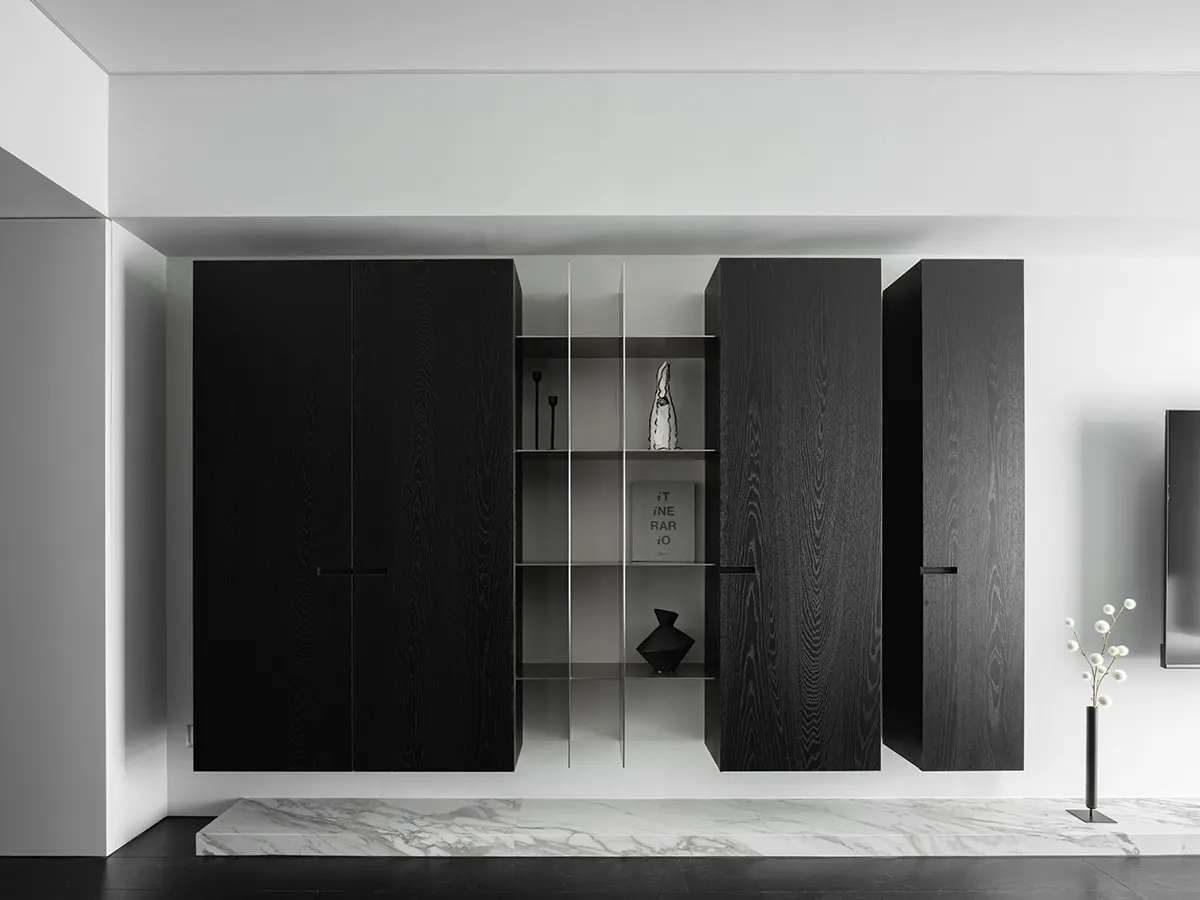 Customizable Stylish Modular Modern Wood Sideboard Storage Cabinet for Living Room Bedroom Hotel Decor - Image 2