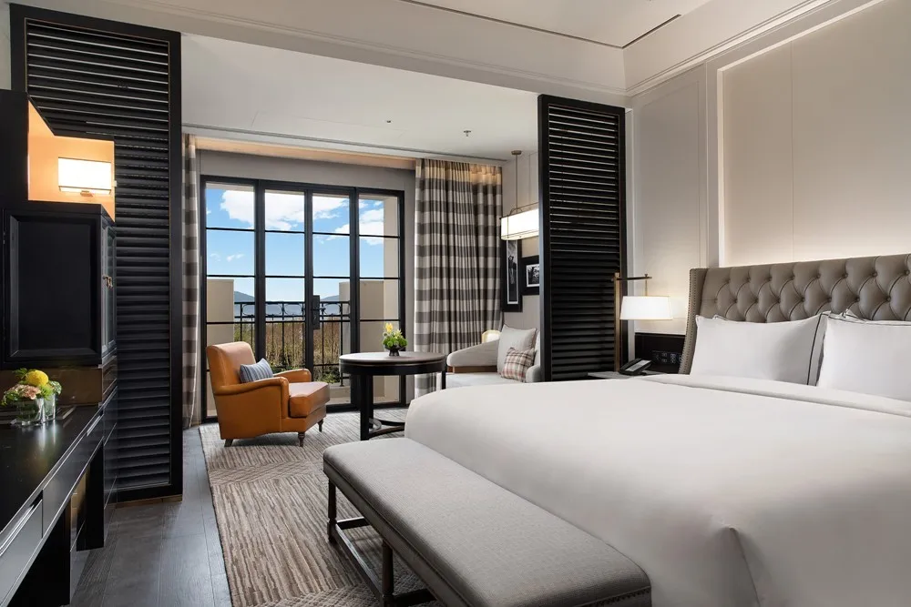 Modern Hotel Suite Furniture Hotel Design Suite King-Size Bed Suite King-Size Bed Suitcase Stand High-End Hotel Suite Furniture - Image 8