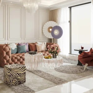 Classic Design Furniture 3D Rendering Design Service Mansion Modern Style Villa Interior Design One-Stop Solution