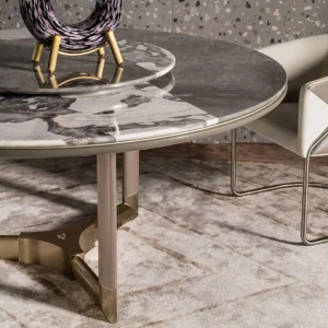 Nordic round Dining Table with 4 Chairs Gold for Luxury Small Spaces Modern Marble 8 Room Design