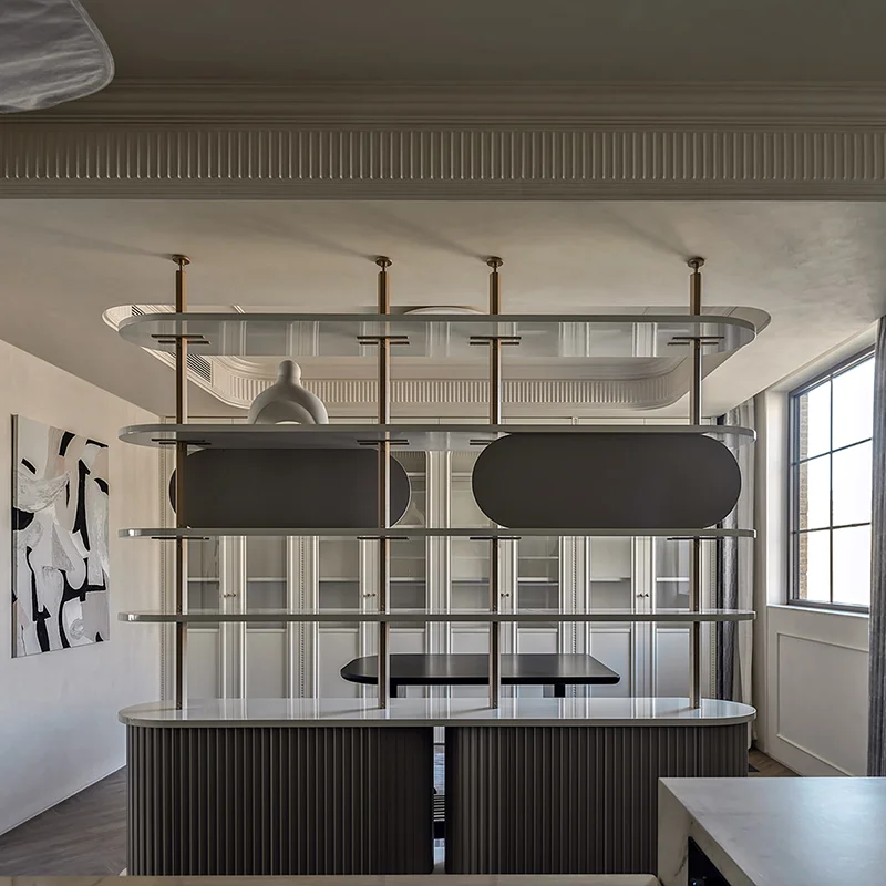 Modern Solid Wood Kitchen Cabinet Set Painted Door Panel Surface Treatment for Island Furniture Apartments Villas Includes Hinge - Image 4