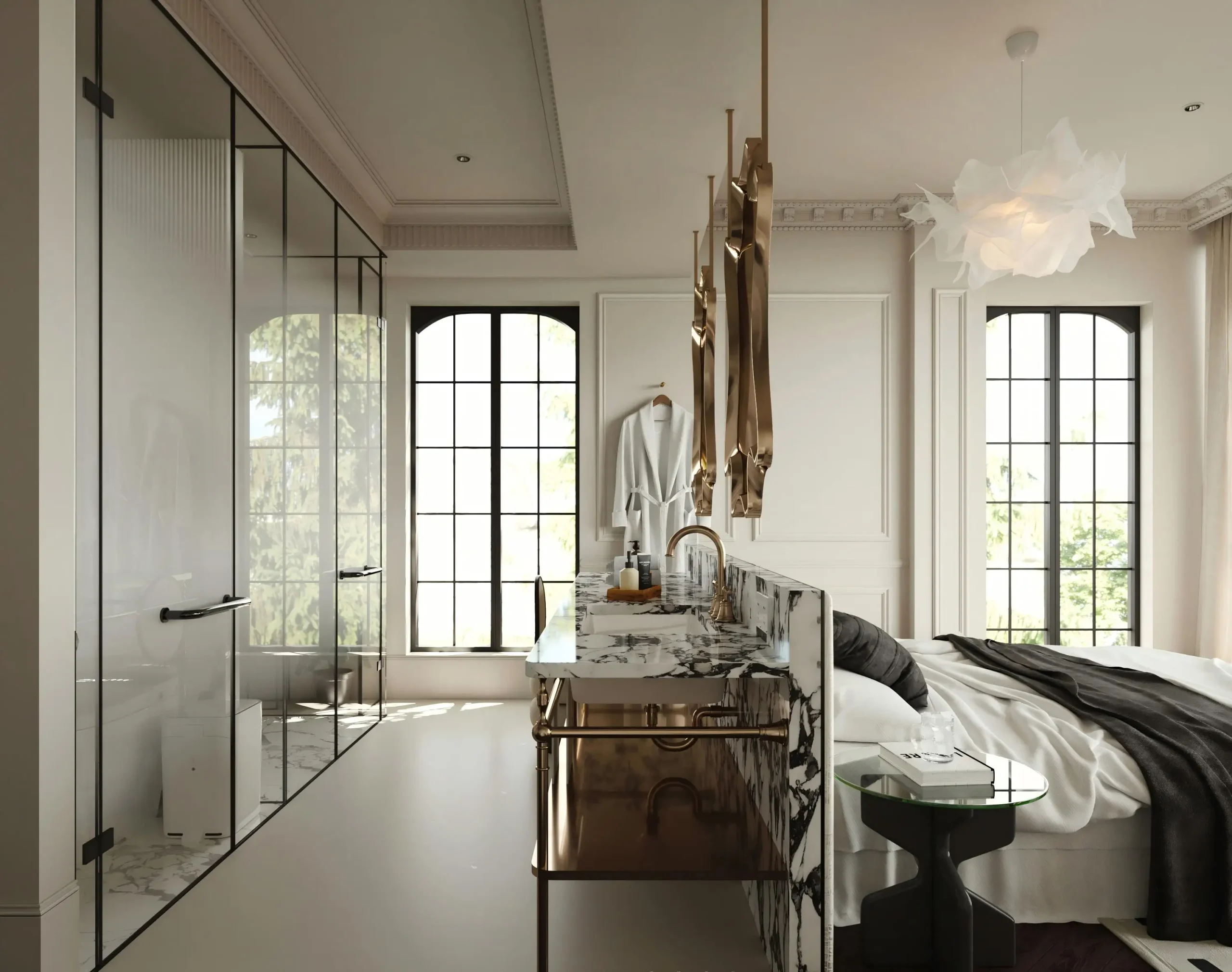 Modern Hotel Suite Furniture Hotel Design Suite King-Size Bed Suite King-Size Bed Suitcase Stand High-End Hotel Suite Furniture - Image 11