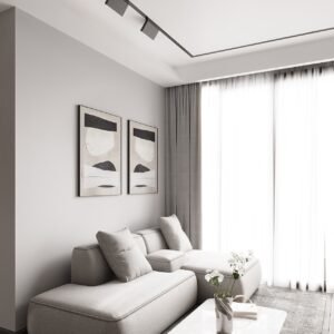 Apartment Villa Design Kitchen Cabinet Design Interior Design of High-Volume Villas Sofa Wine Cabinet  Living Room