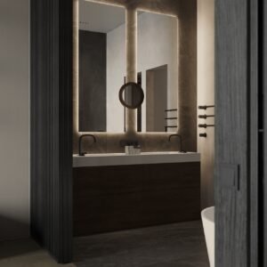 Hotel Vanity Apartment Vanity Villa Washing Room Bathroom Cabinet Apartment for Modern Bathrooms Minimalist Bathroom Cabinet