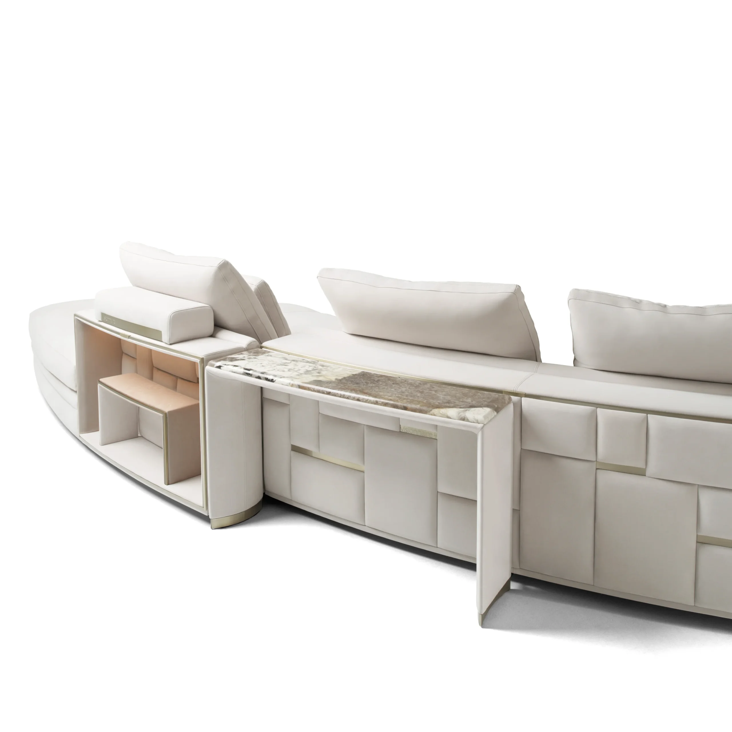 Luxury Contemporary High-End 4m Set Corner Fabric Sofa Velvet Luxury L-Shaped Sectional Sofas for Home Luxury - Image 11