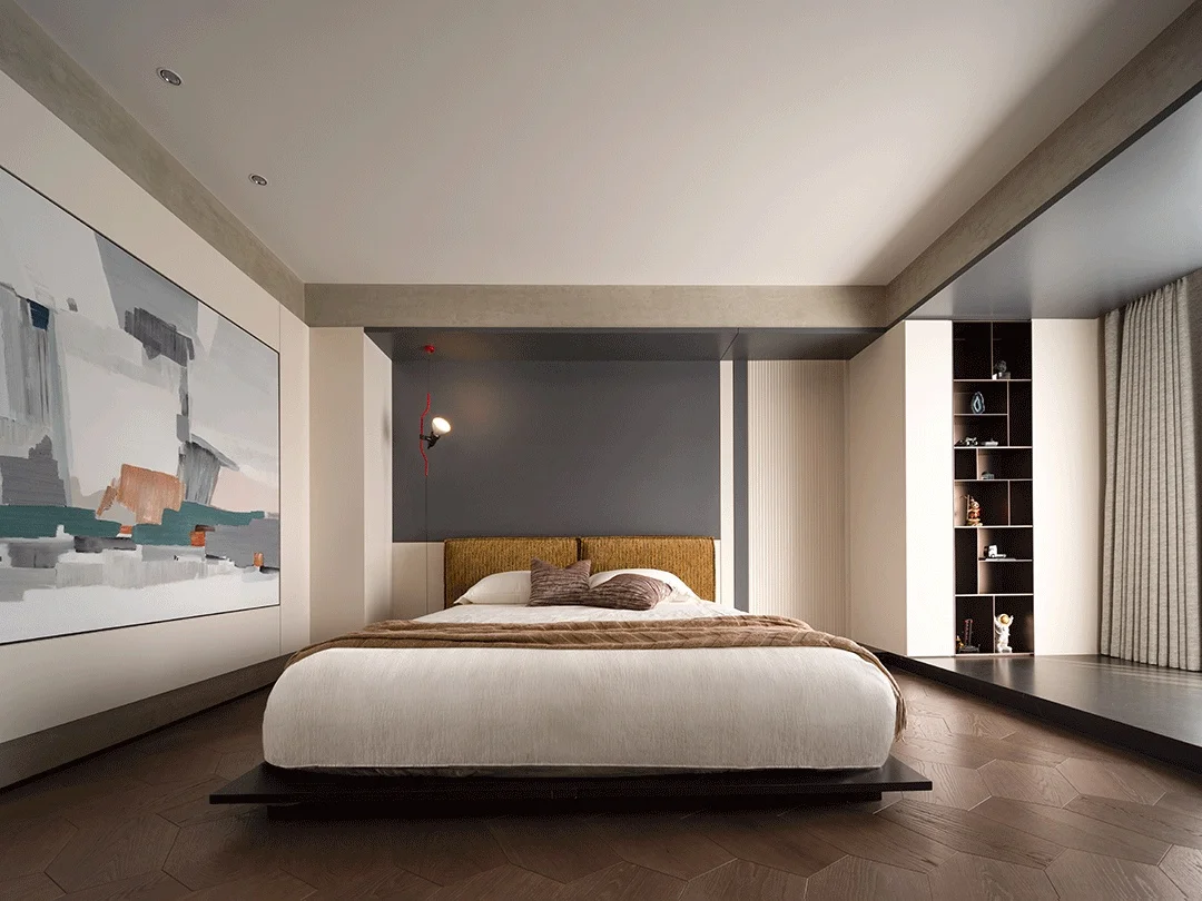 Modern Hotel Suite Furniture Hotel Design Suite King-Size Bed Suite King-Size Bed Suitcase Stand High-End Hotel Suite Furniture - Image 4