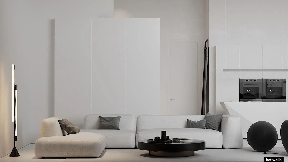 Modern Minimalist Style Design Kitchen Island Villa White Melamine Dark-Color Cabinet Kitchen Cabinet Set Marble Kitchen Island - Image 14