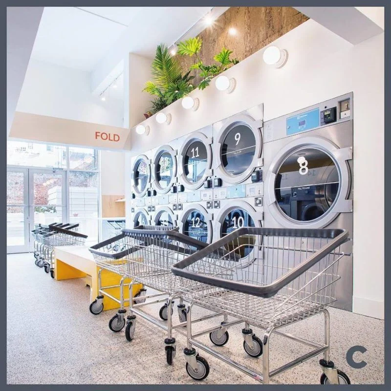 Villa Laundry Room Built-in Washing Machine Apartment Laundry Cabinet with Drawer Custom Storage Cabinet Laundry Room with Sink - Image 12