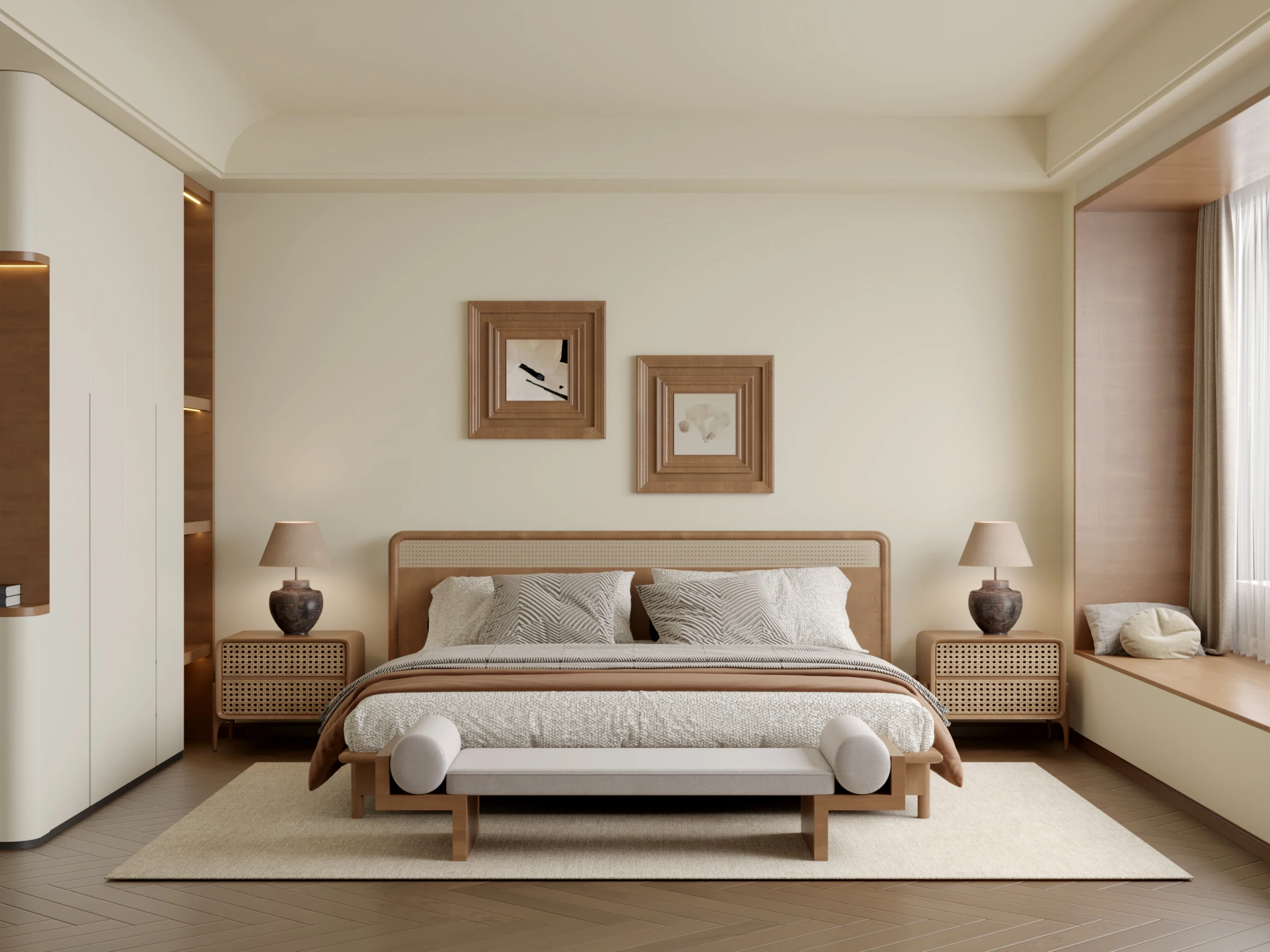 Custom-Made Modern Bedroom Furniture Lovely Colourful Children's Pine Wood Wardrobe Clean House for Apartment Use Home Furniture - Image 5