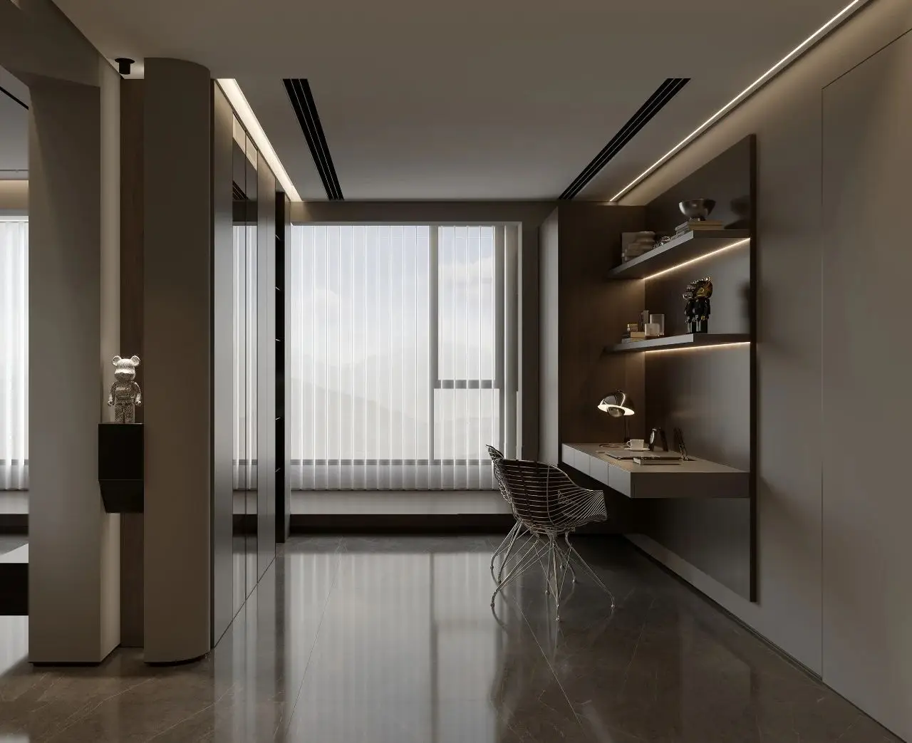 Apartment Villa Design Kitchen Cabinet Design Interior Design of High-Volume Villas Sofa Wine Cabinet Living Room - Image 13