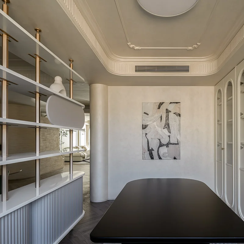 Modern Solid Wood Kitchen Cabinet Set Painted Door Panel Surface Treatment for Island Furniture Apartments Villas Includes Hinge - Image 5