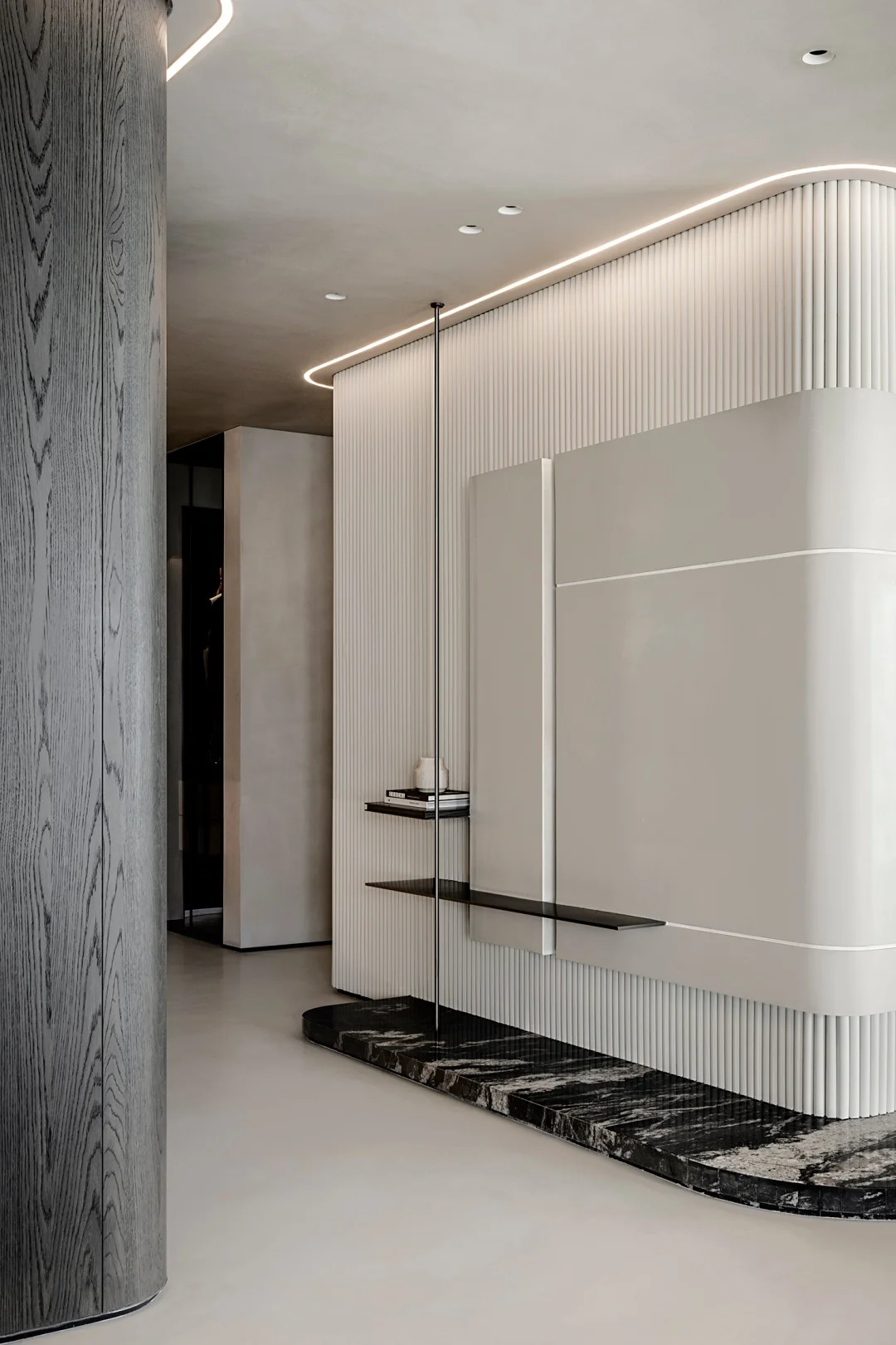 Apartment Villa Design Kitchen Cabinet Design Interior Design of High-Volume Villas Sofa Wine Cabinet Living Room - Image 9